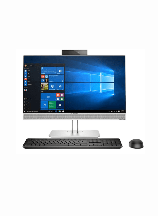 HP EliteOne 800 G4 AIO 24" FHD Desktop,Intel Core i5 Processor/8th Gen/8GB RAM/256GB SSD With Flip Camera English Silver-Renewed EliteOne