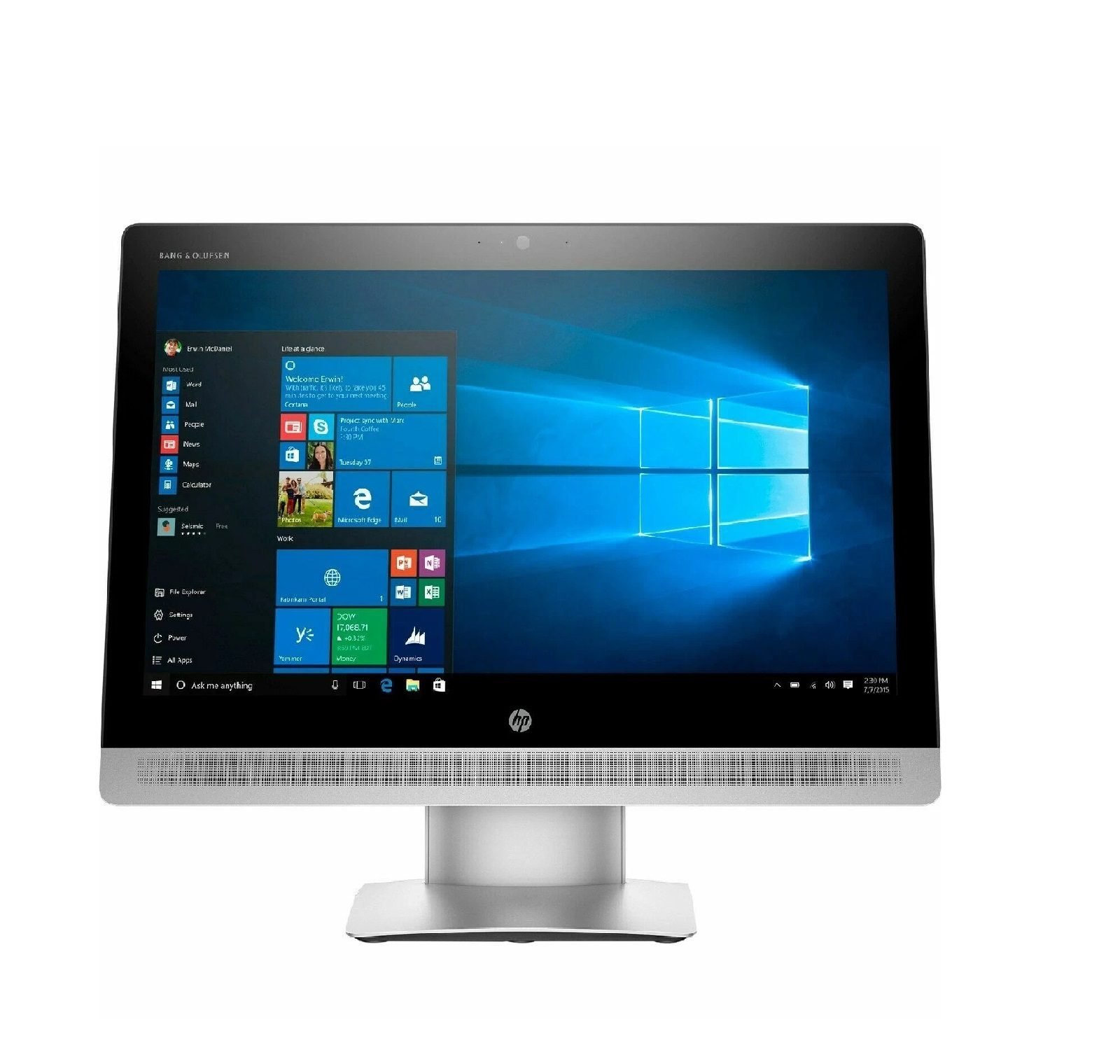 HP EliteOne 800 G2 AIO 23" FHD Desktop,,Intel Core i5 Processor/6th Gen/8GB RAM/256GB SSD With CD Room English Black- Renewed EliteOne