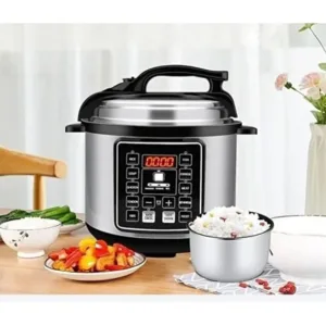 SILVER CREST Electric Pressure Cooker 6 Litres,10-in-1 Multi Cooker for Rice, Soup, Stew, Slow Cook & Steam 1050W
