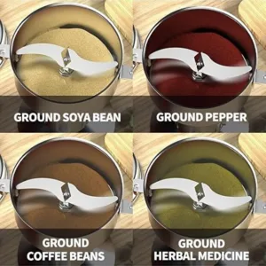 Silver Crest 1500W Electric Grain Grinder, Stainless Steel Spice & Herb Pulverizer Mill 3 1 org zoom 12 4