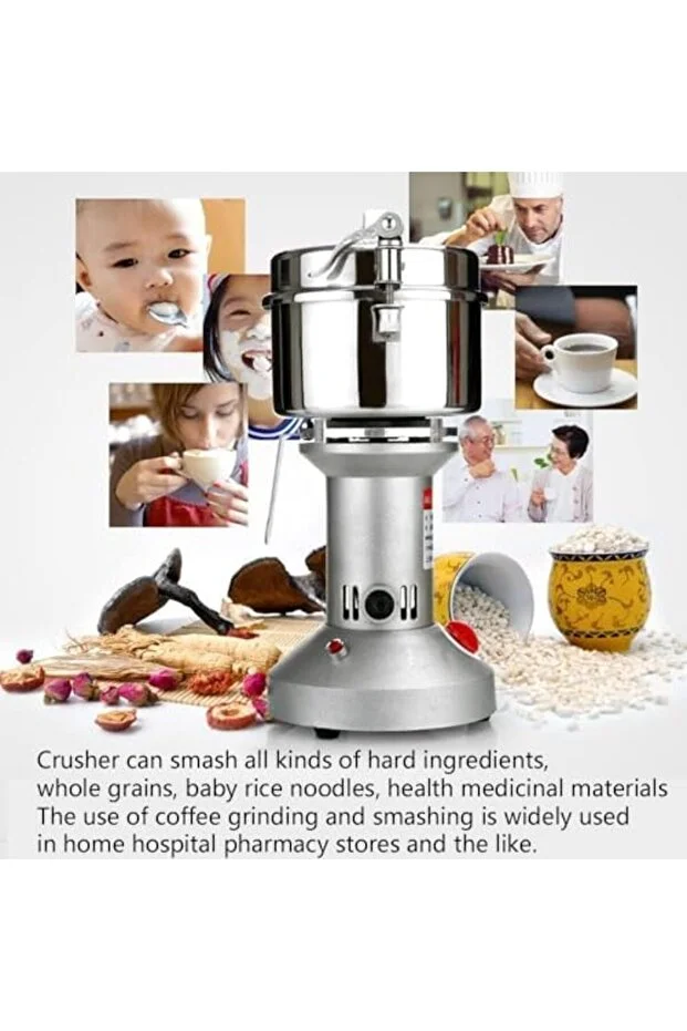 Silver Crest High-Speed Electric Grinder & Powder Mill – 150g Stainless Steel, Ideal for Spices, Herbs, Grains, and Coffee Beans 1 Powder Mill