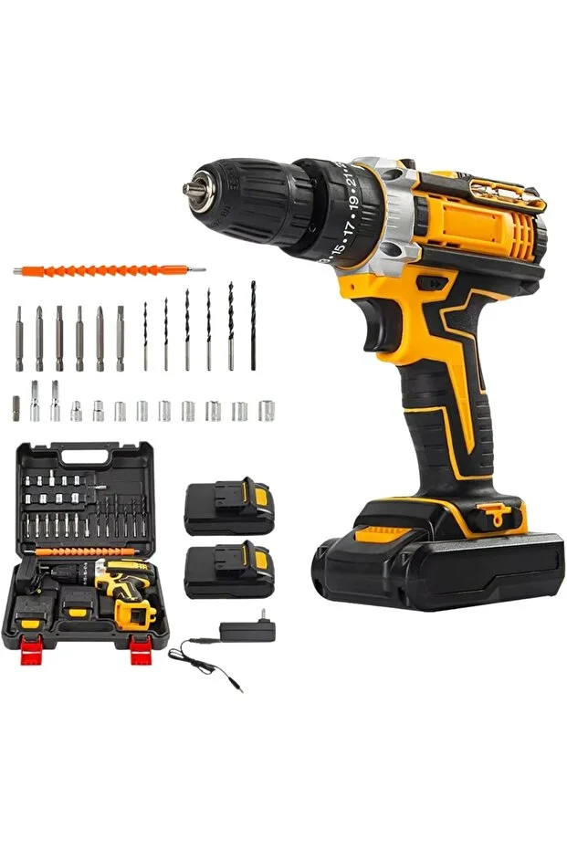 Boss Cordless Drill Driver Kit, 1300W High-Power Electric Tool with Battery & Charger Drill Driver