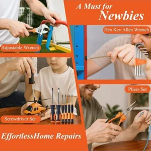Generic General Household Hand Tool Kit Portable Combination Mixed Tool Set for Car Home Auto Repair 2 1 org zoom 35 2