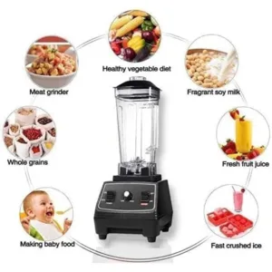 Generic Professional Commercial Blender for Smoothies, Heavy Duty Ice Crushing Mixer, High-Performance Kitchen. 3 1 org zoom 4