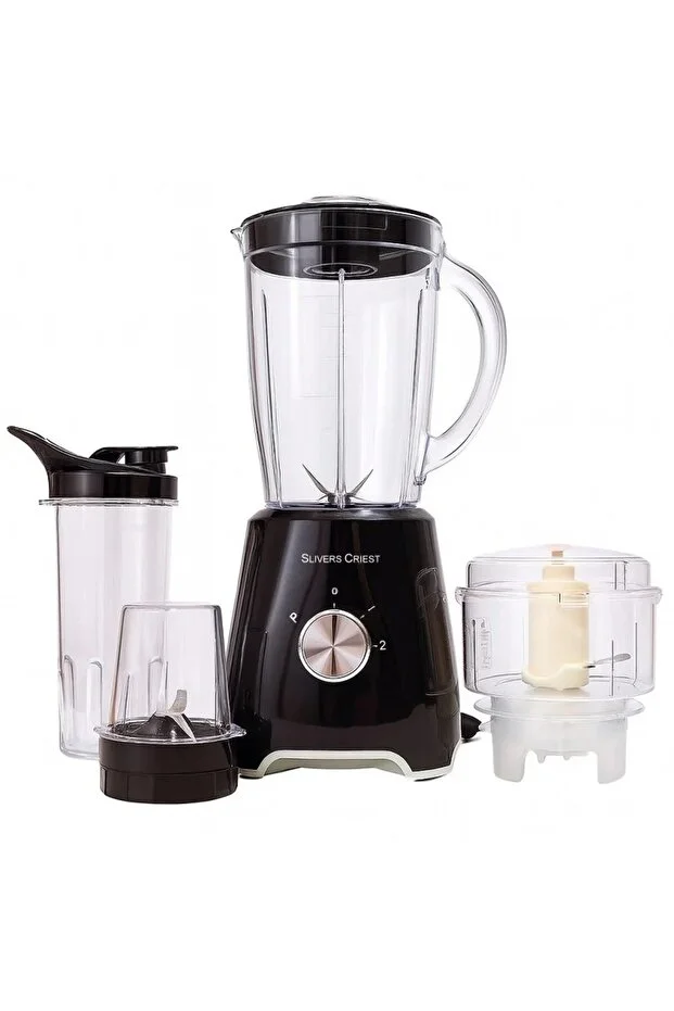 Silver Crest 4-in-1Blender – Heavy Duty Blender, Food Chopper, Grinder & Smoothie Maker –High-Performance Kitchen Machine Blender