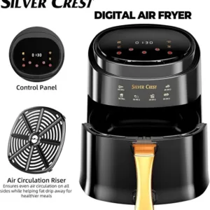 Silver Crest 10 Liter Digital Air Fryer & Household Oven – 1400W High-Speed Air Circulation – Large Capacity Kitchen Appliance 3 1 org zoom 55 2
