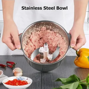 Silver Crest Meat Grinder & Vegetable Chopper –3.8L– Includes Sausage Maker Attachment 300W& Durable Steel Blades 3 1 org zoom 57 3