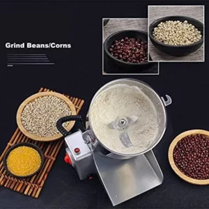 Commercial 400G Grain Mill Grinder – Heavy-Duty Electric Spice & Cereal Pulverizer – Durable Stainless Steel Grinder for Dry Foods & Herbs 7 1 org zoom 6 9