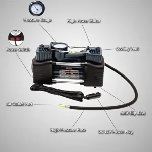 Bonai 12V Portable Air Compressor for Car Tires 5 1 org zoom 61 1