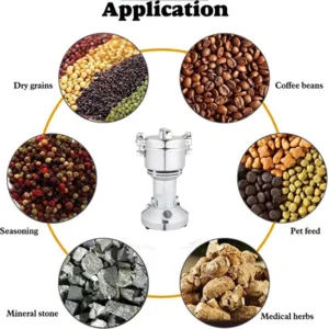 Silver Crest Electric Grain Mill Grinder, 250g Stainless Steel High-Speed Spice & Coffee Mill 7 1 org zoom 67 3