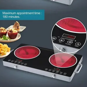 Silver Crest Double Infrared Cooker 3500W – Portable Dual Burner Electric Stove 2 1 org zoom 89 2