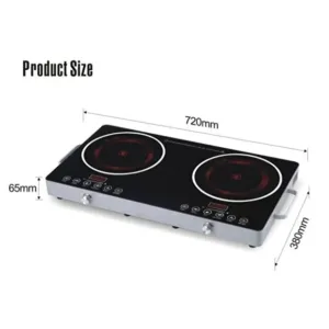 Silver Crest Double Infrared Cooker 3500W – Portable Dual Burner Electric Stove 4 1 org zoom 91 1