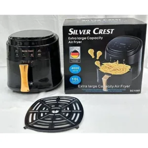 Silver Crest 1400W Digital Electric Air Fryer 8L Household Oven LCD Display PTFE Plastic Fast 1400W