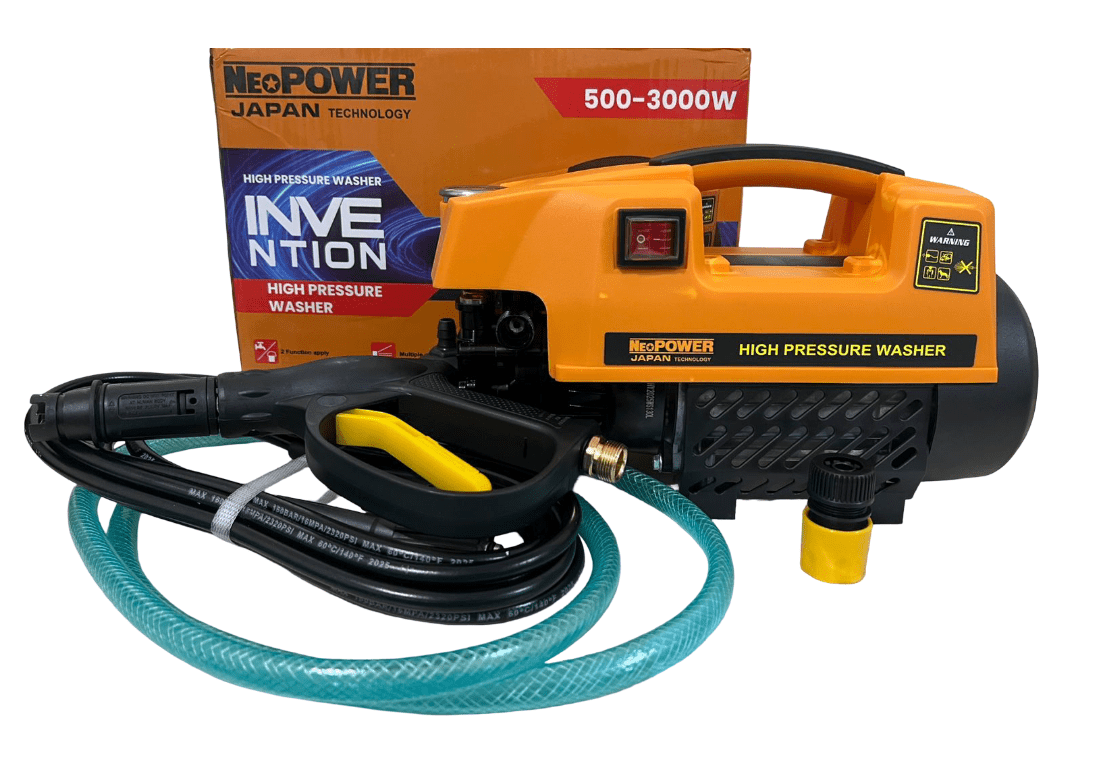 NEOPOWER High-Pressure Car Washer, Heavy-Duty Electric Cleaner with Accessories Kit 1 High-Pressure