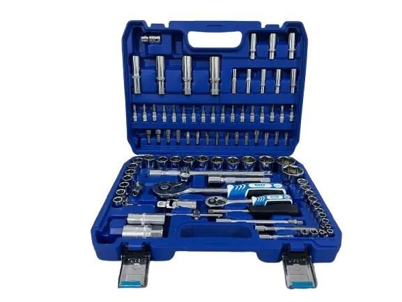 BOSS 94-Piece Socket & Ratchet Tool Set, Chrome Vanadium Steel Mechanics Kit with Case Tool Set