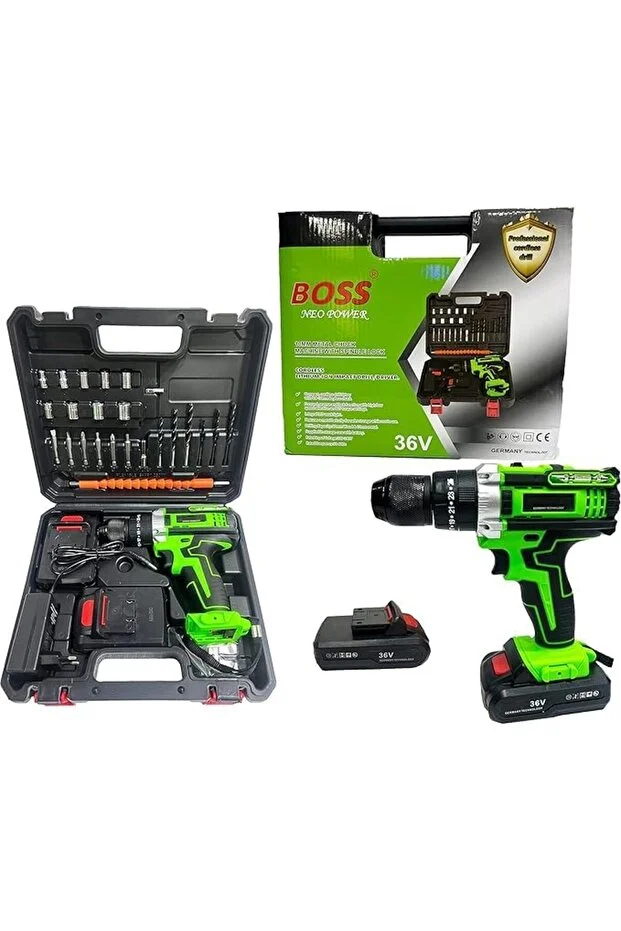 BOSS 88VF Brushless Cordless Hammer Drill Kit – Professional Power Tool Set Cordless