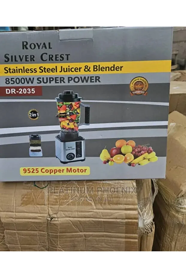 Silver Crest Royal Blender, 8500W High-Power Heavy Duty Mixer & Smoothie Maker Royal Blender