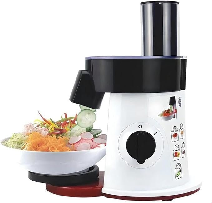 Electric Salad Maker 5-in-1, 200W Multifunctional Food Processor with 5 Blades Salad Maker