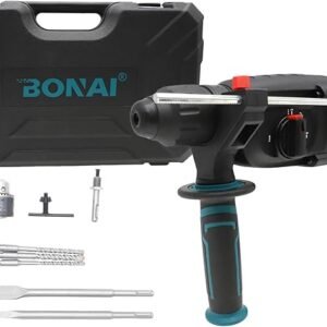 Bonai Rotary Hammer Drill –26mm SDS Plus Concrete Drill Functions Reduced Vibration System with 360° Rotating Auxiliary Handle 3 61hvpXzylL. AC SX679