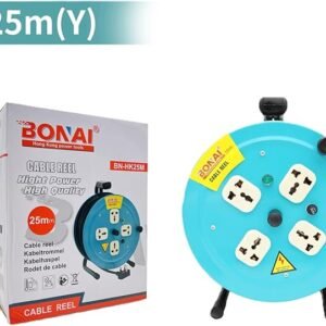 Bonai 25m Extension Reel: Power Your Space Safely and Efficiently with 4 Sockets and Fuse Protection 4 7101KXrIrEL. AC SX679