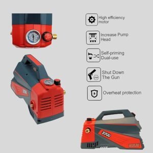 High Pressure Washer,3700W Portable Electric Jet Cleaner for Car & Patio 300MPa Jet Cleaner, Self-Priming Car Washer 6 71fZmIpELhL. AC SX679