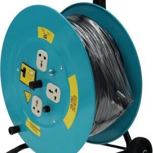 Bonai 100m Heavy-Duty Cable Reel - 3 Socket Power Extension Drum with Wheels 3 71uIi3pi99L. AC SX679