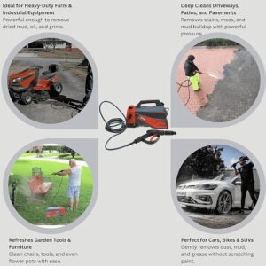 High Pressure Washer,3700W Portable Electric Jet Cleaner for Car & Patio 300MPa Jet Cleaner, Self-Priming Car Washer 7 81EMn1fZ 7L. AC SX679