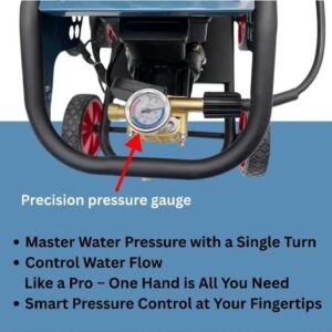 BOSS Electric High Pressure Washer, 3000W Power Cleaner, 5800 PSI, 300 Bar, 8.5L/Min Self-Priming Jet Wash Machine with Hose Reel for Car, Patio, Driveway & Home Cleaning 3 512mYN9TzCL. AC