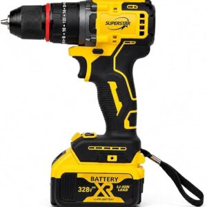 SUPERSTAR 328V Cordless Impact Wrench & Drill Combo Kit 3 614mrdcmoGL. AC SX522