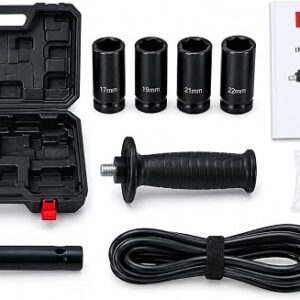 BOSS Electric Heavy Duty Corded Impact Wrench Set 220V with 320Nm Max 1200W–2000W Torque, Sockets, Carbon Brushes & Storage Case 3 715vbcZy8L. AC SX522