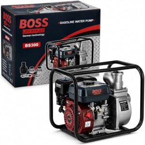 BOSS 7.5HP Heavy-Duty Gasoline Water Pump - German Technology High-Flow Transfer Pump with Protective Roll Cage Frame 2 71FBe7HM5WL. AC SX522