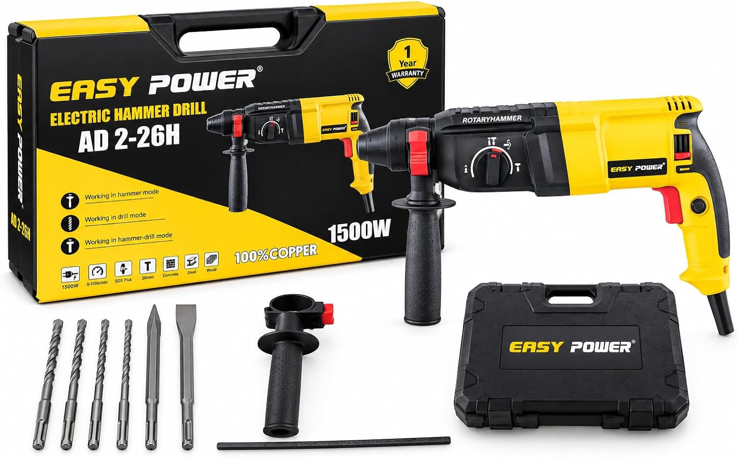 2 Rotary Hammer Drill