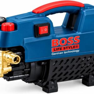 BOSS High Pressure Washer 3000W Power Cleaner with Self-Priming Pump, High Pressure Water Jet Machine with Spray Gun, Hose & Accessories for Car, Patio, Driveway & Home Cleaning 3 2 4