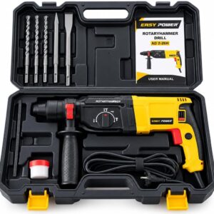 EASY POWER 1500W Heavy Duty Electric Rotary Hammer Drill (AD 2-26H) – 3-in-1 SDS Plus Impact Drill for Concrete, Steel & Wood (0-1100 RPM, 26mm Max) 5 4 1