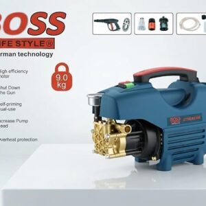 BOSS Portable Electric Water Pump with High-Efficiency Motor,High-Pressure, 9.0 kg Jetting Machine Self-Priming Dual-Use, Overheat Protection, and Complete Accessories Kit 4 51mV1Glta0L. AC