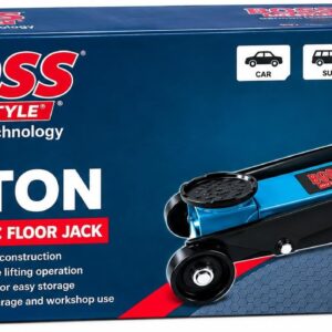 BOSS LIFE STYLE 3 Ton Hydraulic Floor Jack – Heavy-Duty Steel Car Trolley Jack with German Technology for Cars, SUVs & Vans – Compact Auto Repair Trolley Lift 4 9